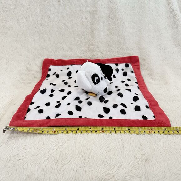 Disney Baby 101 Dalmatians Patch Puppy Dog Red Trim Security Blanket Lovey - Picture 6 of 6